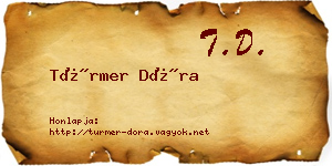Türmer Dóra névjegykártya