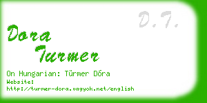 dora turmer business card